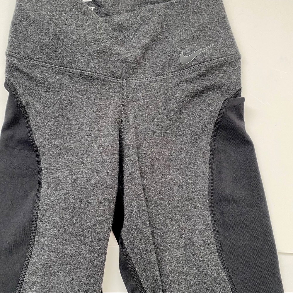 Nike Dri-Fit Power Crop Color Block Leggings S - image 2